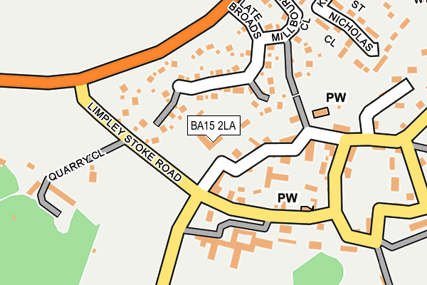 BA15 2LA map - OS OpenMap – Local (Ordnance Survey)