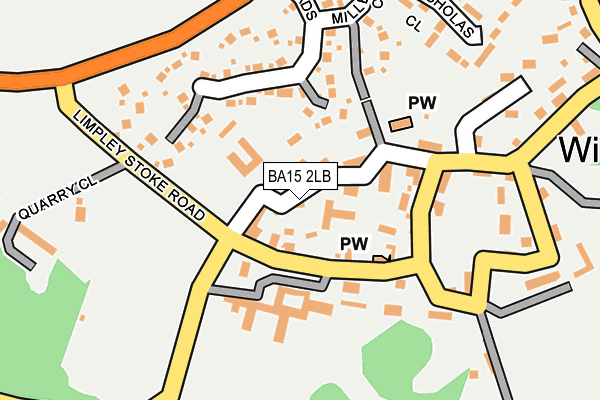 BA15 2LB map - OS OpenMap – Local (Ordnance Survey)