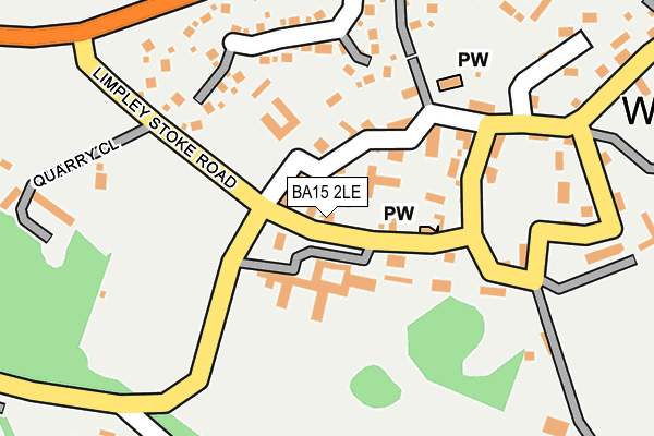 BA15 2LE map - OS OpenMap – Local (Ordnance Survey)