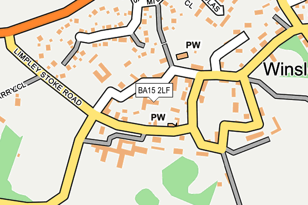 BA15 2LF map - OS OpenMap – Local (Ordnance Survey)