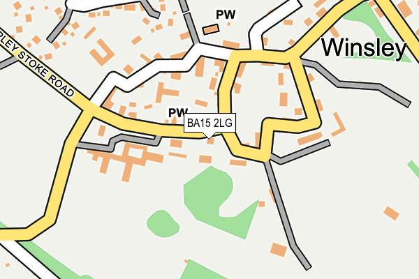 BA15 2LG map - OS OpenMap – Local (Ordnance Survey)