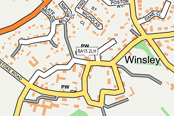 BA15 2LH map - OS OpenMap – Local (Ordnance Survey)