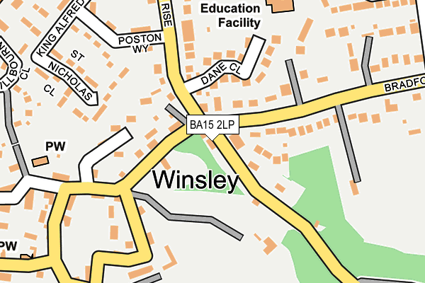 BA15 2LP map - OS OpenMap – Local (Ordnance Survey)