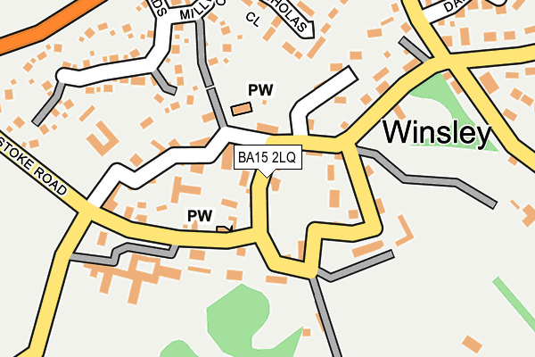 BA15 2LQ map - OS OpenMap – Local (Ordnance Survey)