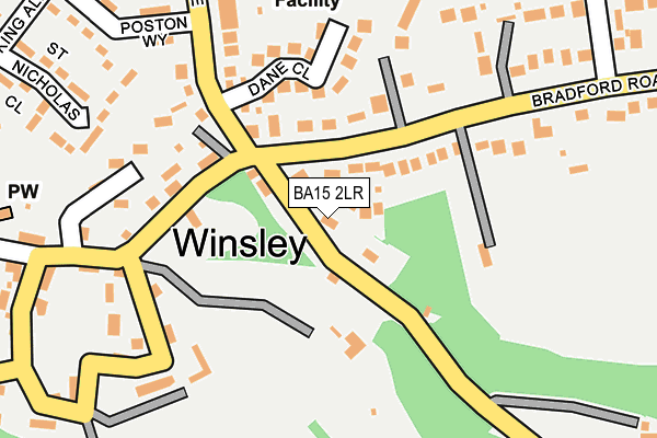 BA15 2LR map - OS OpenMap – Local (Ordnance Survey)