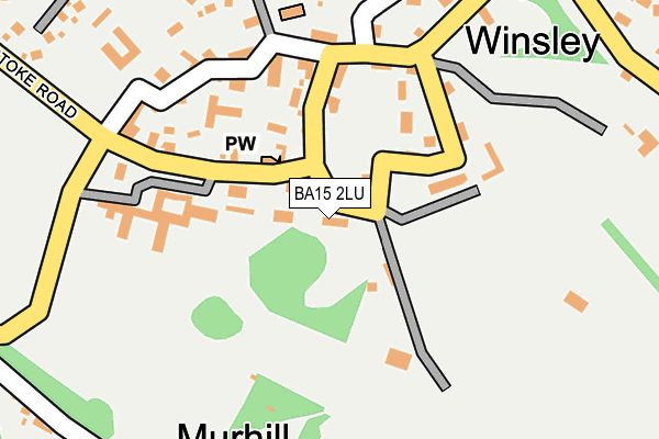 BA15 2LU map - OS OpenMap – Local (Ordnance Survey)