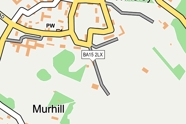 BA15 2LX map - OS OpenMap – Local (Ordnance Survey)
