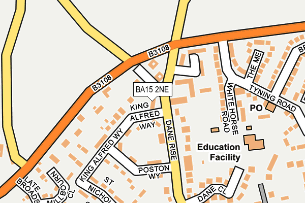 BA15 2NE map - OS OpenMap – Local (Ordnance Survey)