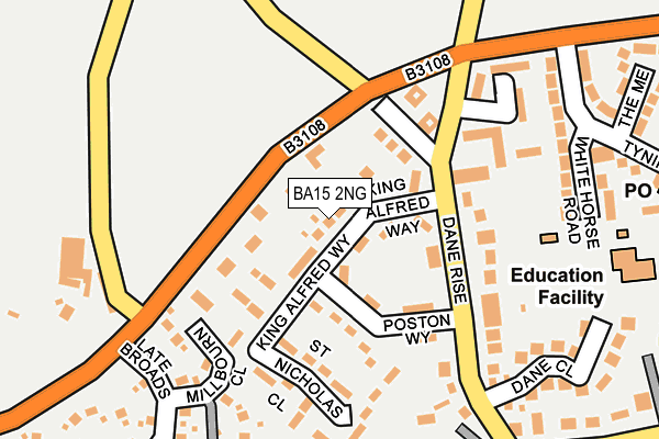 BA15 2NG map - OS OpenMap – Local (Ordnance Survey)