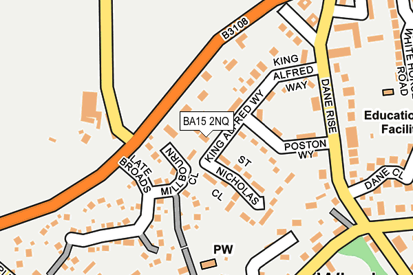 BA15 2NQ map - OS OpenMap – Local (Ordnance Survey)