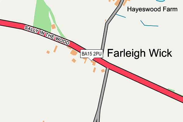 BA15 2PU map - OS OpenMap – Local (Ordnance Survey)