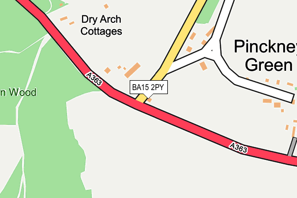 BA15 2PY map - OS OpenMap – Local (Ordnance Survey)