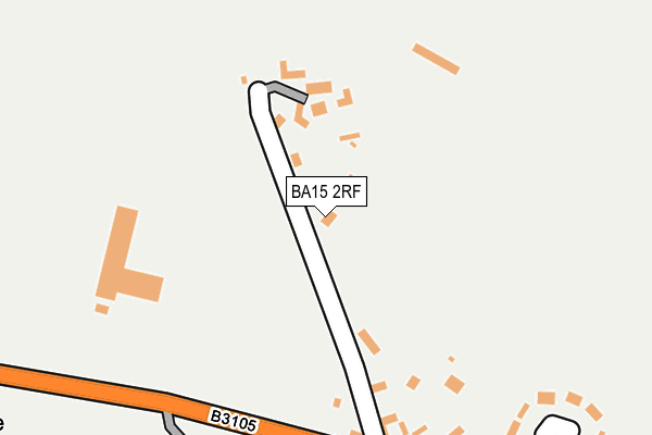BA15 2RF map - OS OpenMap – Local (Ordnance Survey)