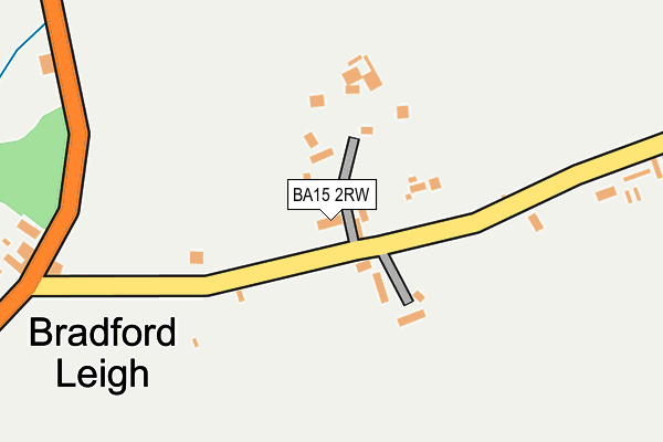 BA15 2RW map - OS OpenMap – Local (Ordnance Survey)