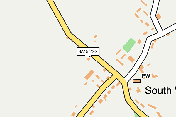 BA15 2SG map - OS OpenMap – Local (Ordnance Survey)
