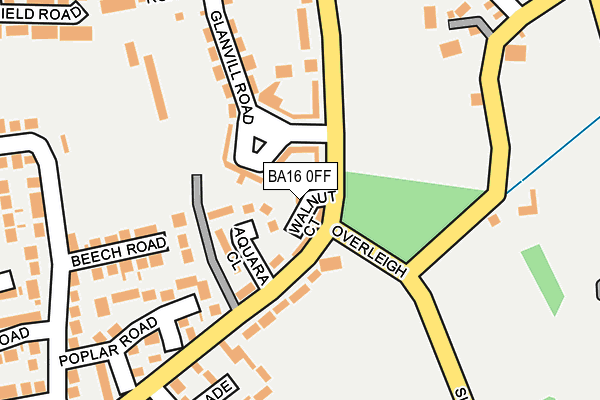 BA16 0FF map - OS OpenMap – Local (Ordnance Survey)