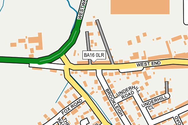 BA16 0LR map - OS OpenMap – Local (Ordnance Survey)