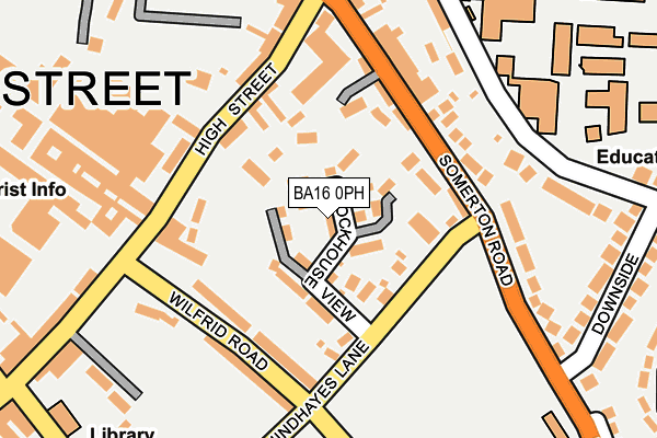 BA16 0PH map - OS OpenMap – Local (Ordnance Survey)