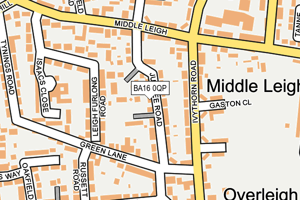 BA16 0QP map - OS OpenMap – Local (Ordnance Survey)