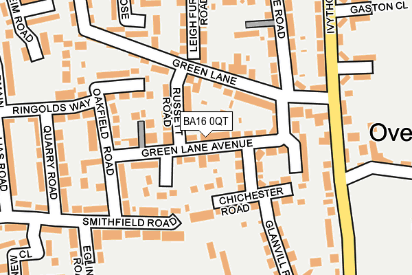 BA16 0QT map - OS OpenMap – Local (Ordnance Survey)