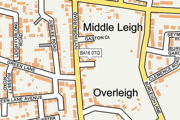 BA16 0TQ map - OS OpenMap – Local (Ordnance Survey)