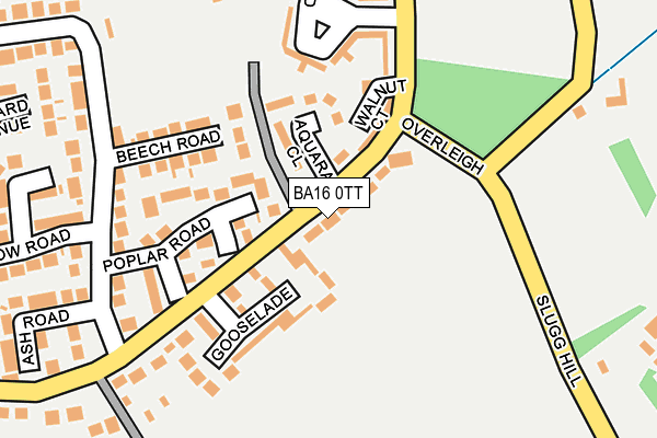 BA16 0TT map - OS OpenMap – Local (Ordnance Survey)