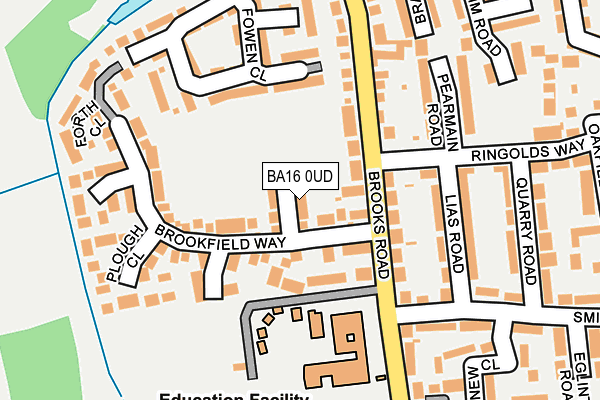 BA16 0UD map - OS OpenMap – Local (Ordnance Survey)