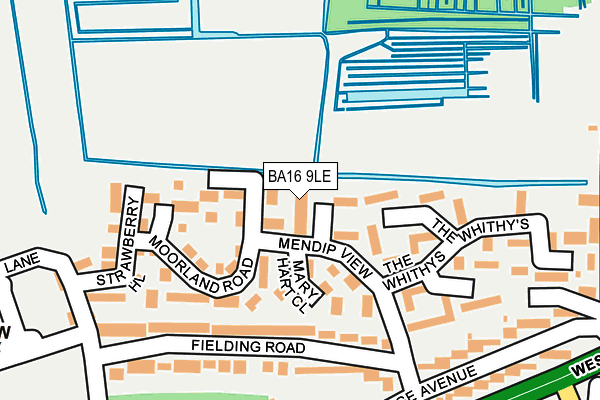 BA16 9LE map - OS OpenMap – Local (Ordnance Survey)