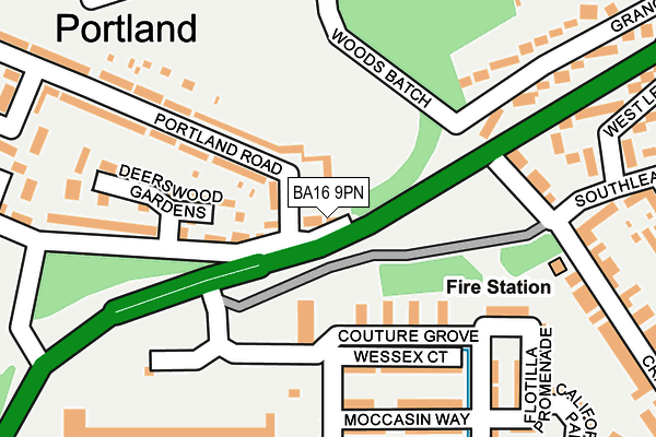 BA16 9PN map - OS OpenMap – Local (Ordnance Survey)