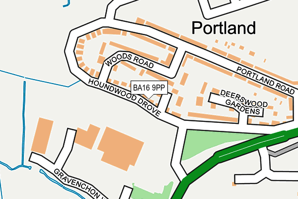 BA16 9PP map - OS OpenMap – Local (Ordnance Survey)