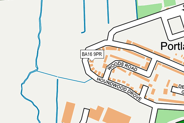 BA16 9PR map - OS OpenMap – Local (Ordnance Survey)