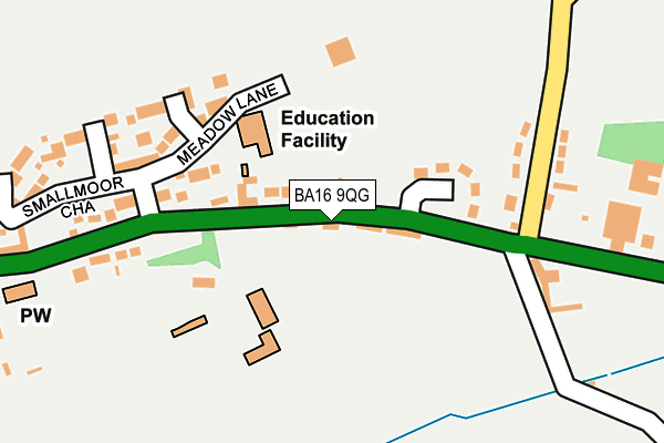 BA16 9QG map - OS OpenMap – Local (Ordnance Survey)