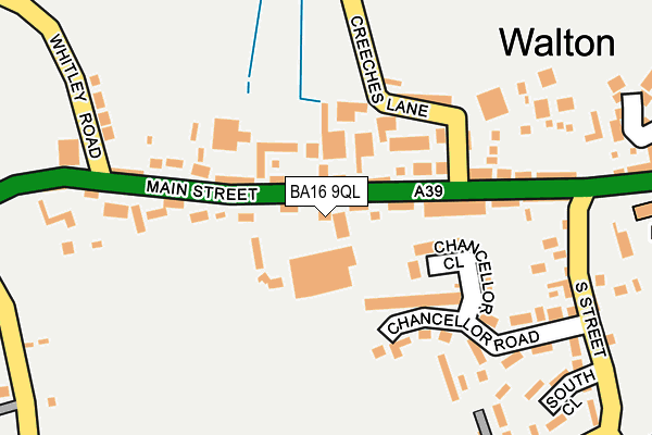 BA16 9QL map - OS OpenMap – Local (Ordnance Survey)