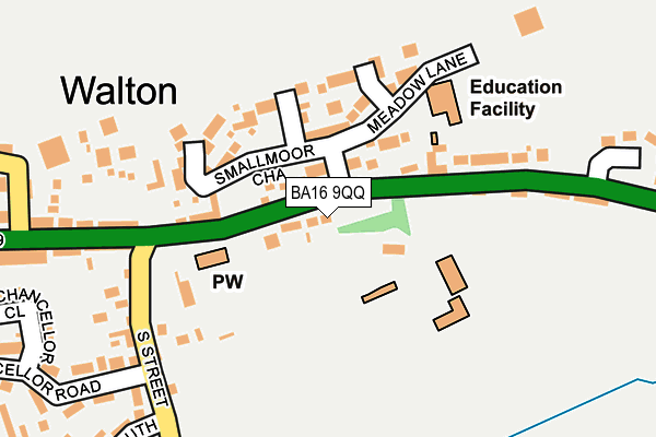 BA16 9QQ map - OS OpenMap – Local (Ordnance Survey)