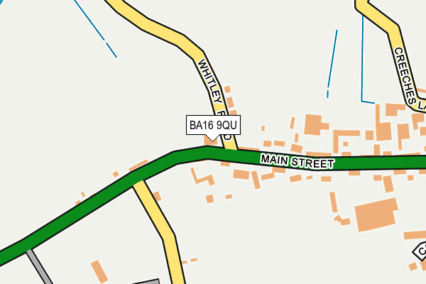 BA16 9QU map - OS OpenMap – Local (Ordnance Survey)