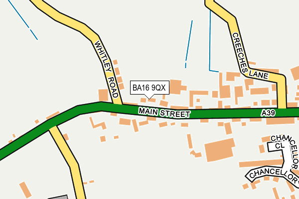 BA16 9QX map - OS OpenMap – Local (Ordnance Survey)