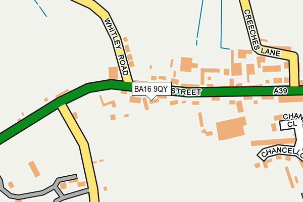 BA16 9QY map - OS OpenMap – Local (Ordnance Survey)