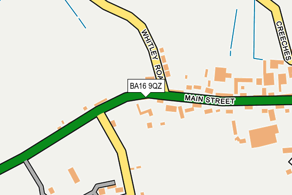 BA16 9QZ map - OS OpenMap – Local (Ordnance Survey)