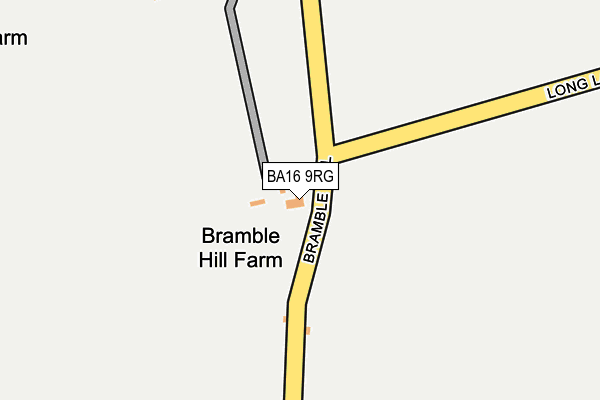 BA16 9RG map - OS OpenMap – Local (Ordnance Survey)