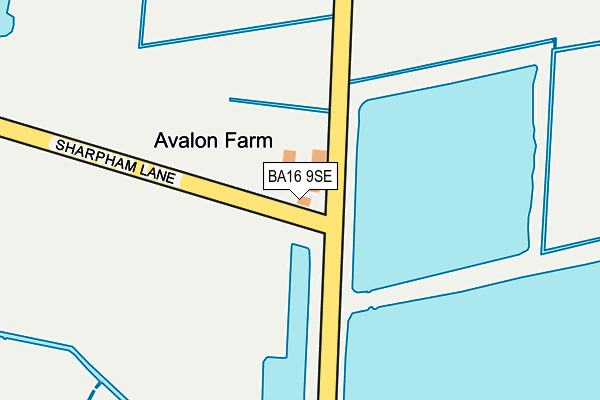 BA16 9SE map - OS OpenMap – Local (Ordnance Survey)