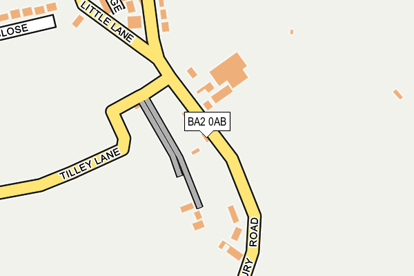 BA2 0AB map - OS OpenMap – Local (Ordnance Survey)