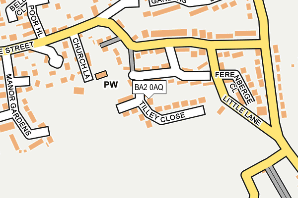 BA2 0AQ map - OS OpenMap – Local (Ordnance Survey)