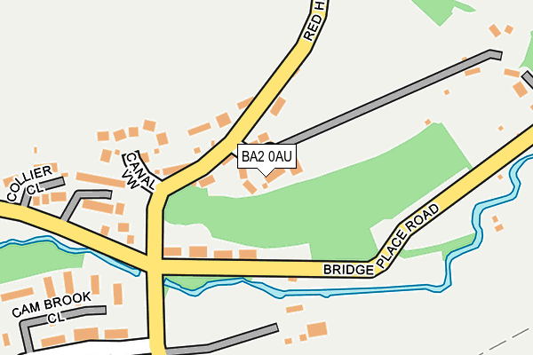 BA2 0AU map - OS OpenMap – Local (Ordnance Survey)