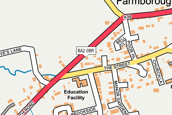 BA2 0BR map - OS OpenMap – Local (Ordnance Survey)