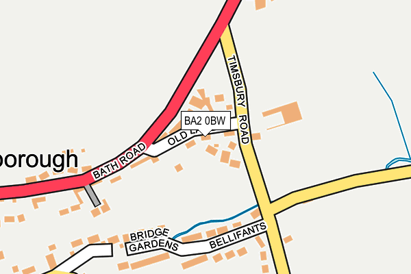 BA2 0BW map - OS OpenMap – Local (Ordnance Survey)