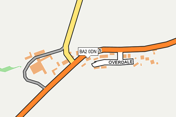 BA2 0DN map - OS OpenMap – Local (Ordnance Survey)