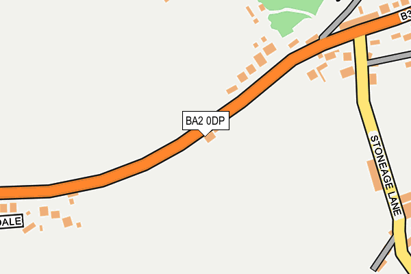 BA2 0DP map - OS OpenMap – Local (Ordnance Survey)