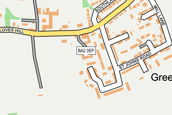 BA2 0EP map - OS OpenMap – Local (Ordnance Survey)