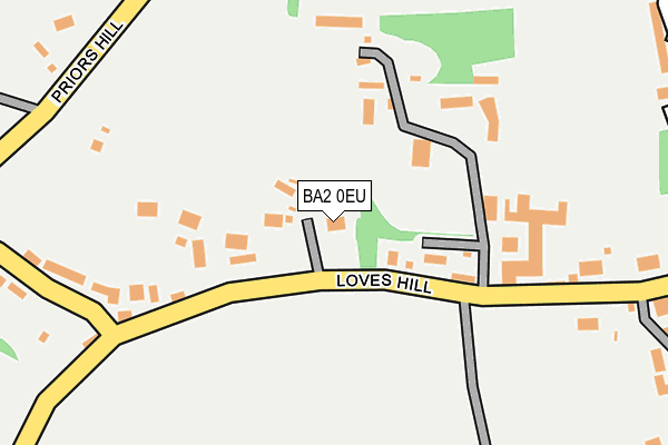 BA2 0EU map - OS OpenMap – Local (Ordnance Survey)