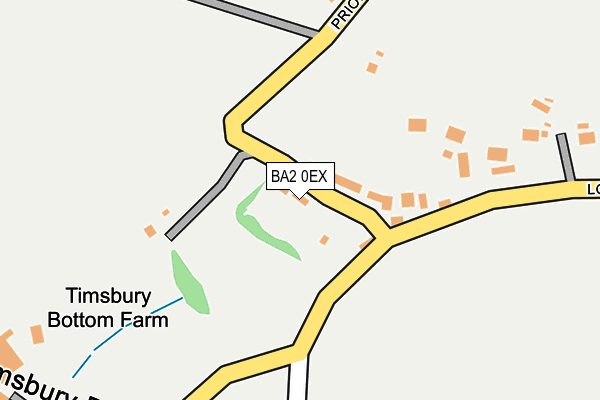 BA2 0EX map - OS OpenMap – Local (Ordnance Survey)